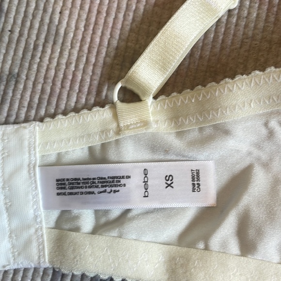 Super Unique Bebe Sparkly Cropped Bustier Top - Picture 8 of 9